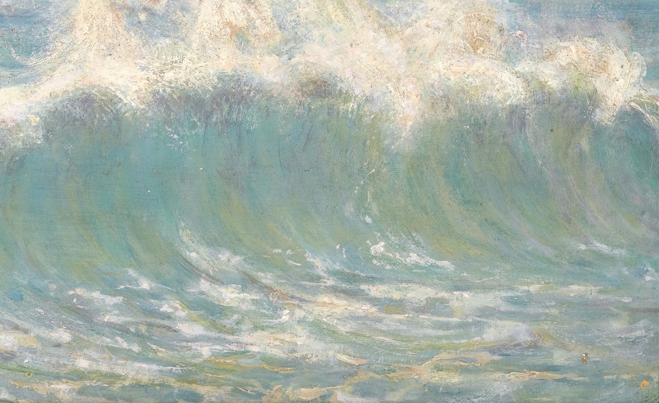 detailedart:Details: Neptune’s Horses, ca. 1892, by Walter Crane.