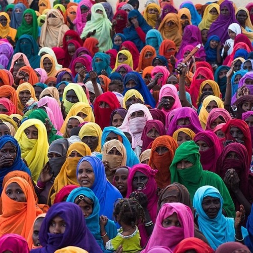 forafricans: A crowd of women at the annual celebration of ‘Sitti Mariam’. Sinkat, East 