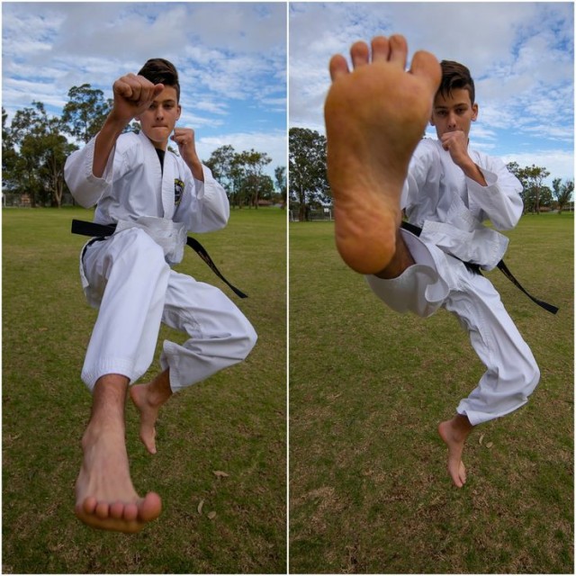 barefeetandballcaps:Karate feet