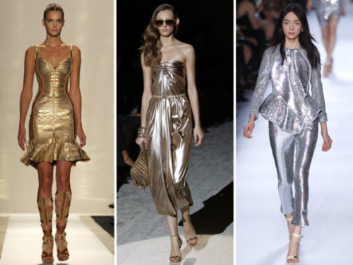 Fashion Trends: Brillo Metálico La tendencia metálica tiene un nuevo lema para es