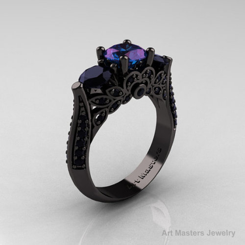 rogueofstars:  Black Gold Rings 