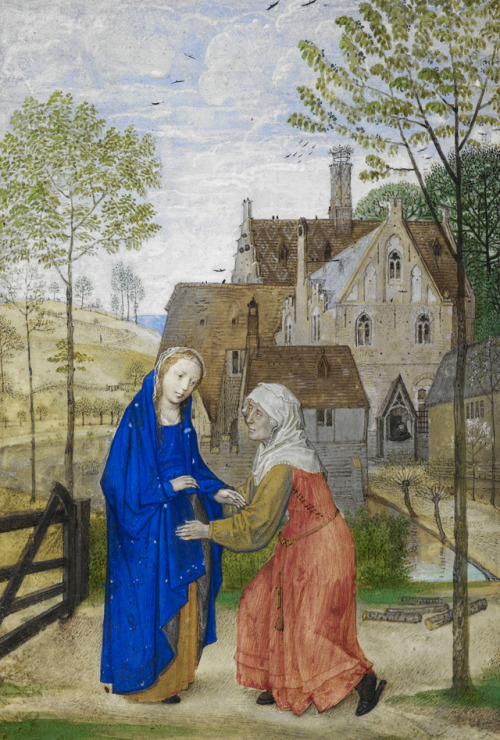 Master of the Houghton Miniatures - The Visitation (c. 1485).