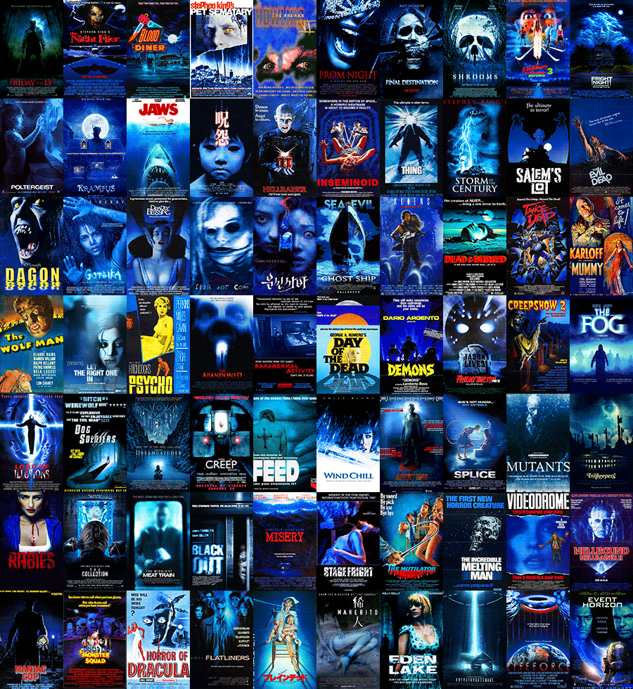 space-sasquatch:
“ midnightmurdershow:
“ The colors of horror movie posters
”
holy fuck this is awesome
”