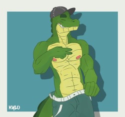 docilearts:I’m pretty late in posting this, but here’s a small gift I made for one of my favorite artists. @krunchycroc :)