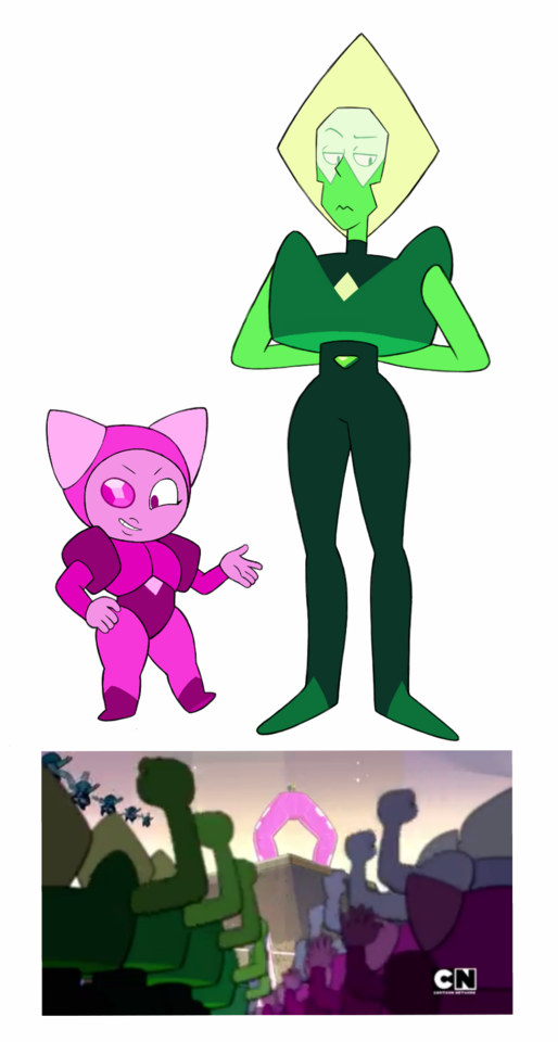 Pezzottaite “Pez” And Era 1 Peridot Doing Partial Designs Kinda Chills Me Out So Here’s A Couple