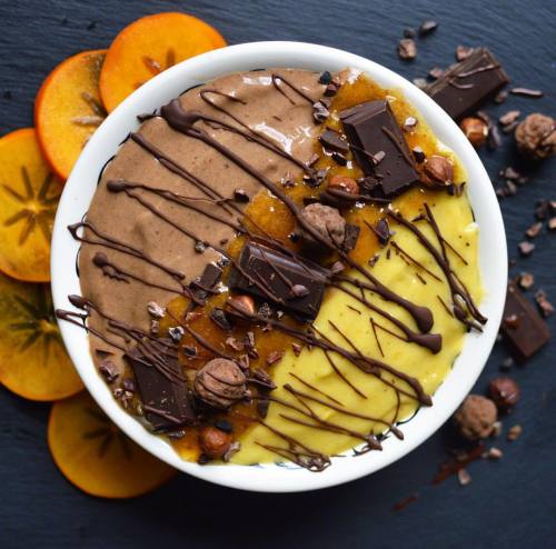 This is one of my more random (but totally delicious obvs!) creations- chocolate orange and mango ni