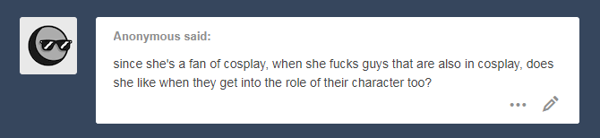 Yes. Yes she does.