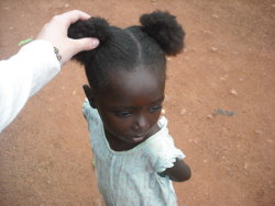 theprophetsprofit:  neighborhoodfreakk:  aminaabramovic:  unimpressed2chainz:  and—lo:  Ruth is a little girl i worked with in Ghana. She had just had her hair done.  this makes me so uncomfortable  white voyeurism is something else  I’m screaming