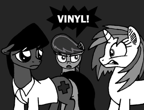 ask-closed-closets:  It was a job as a surgeon, but I never even went to my interview. When Octavia found out, she told the hospital that I was no longer interested in the position and forbid Vinyl from helping me any further. Though, she did that she