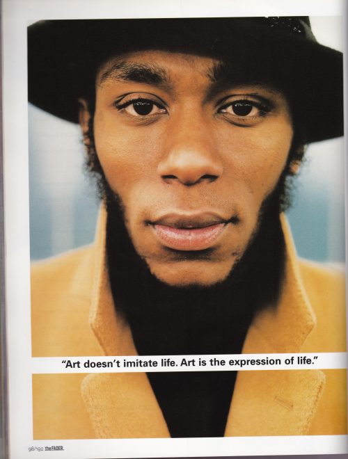 itsmattferran:  Mos Def interviewed by Miles Marshall Lewis for The Fader, Spring 2000 issue.