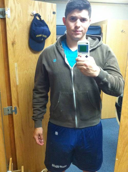 Courtesy of: freeballks  Baller shows off his bulge in the dorm. Share yours at