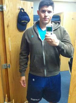 Courtesy Of: Freeballks  Baller Shows Off His Bulge In The Dorm. Share Yours At