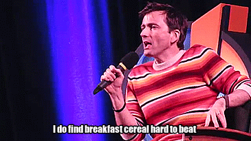 jeeno2:  “What food do you go crazy for?”  David Tennant Appreciation Week – Day 5 (Behind the Scenes) ↳ Sharing his favorite foods at Wizard World Madison’s Q & A Panel.  