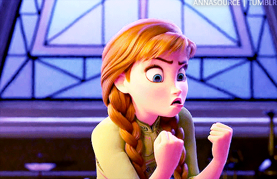 Anna of Arendelle — “Uh, okay. Um, lion? Uh, monster? Angry face? Uh…”