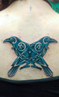 heathentattoos:  Hugin and Munin :)ᛟ Heathen