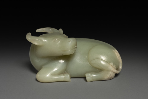 Reclining Water Buffalo, 1736-1795, Cleveland Museum of Art: Chinese ArtSize: Overall: 6.2 x 7.7 cm 