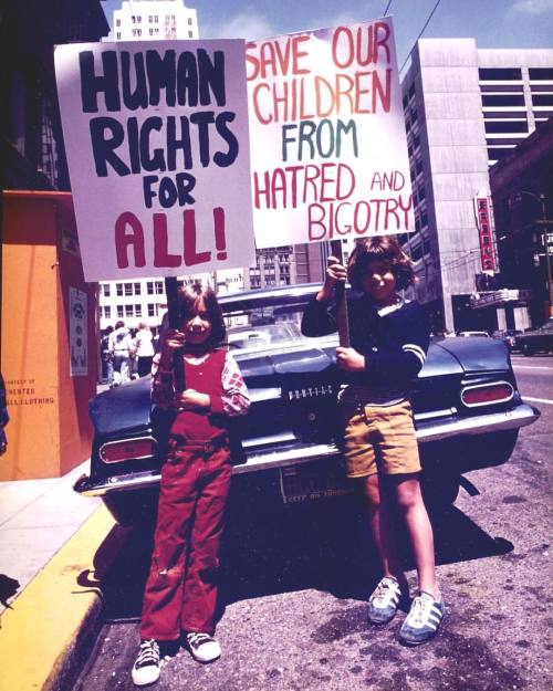 &ldquo;HUMAN RIGHTS FOR ALL&rdquo; &ndash; &ldquo;SAVE OUR CHILDREN FROM HATRED AND BIGOTRY,&rdquo; 