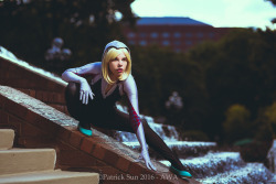   Spider Gwen cosplay shot at Anime Weekend