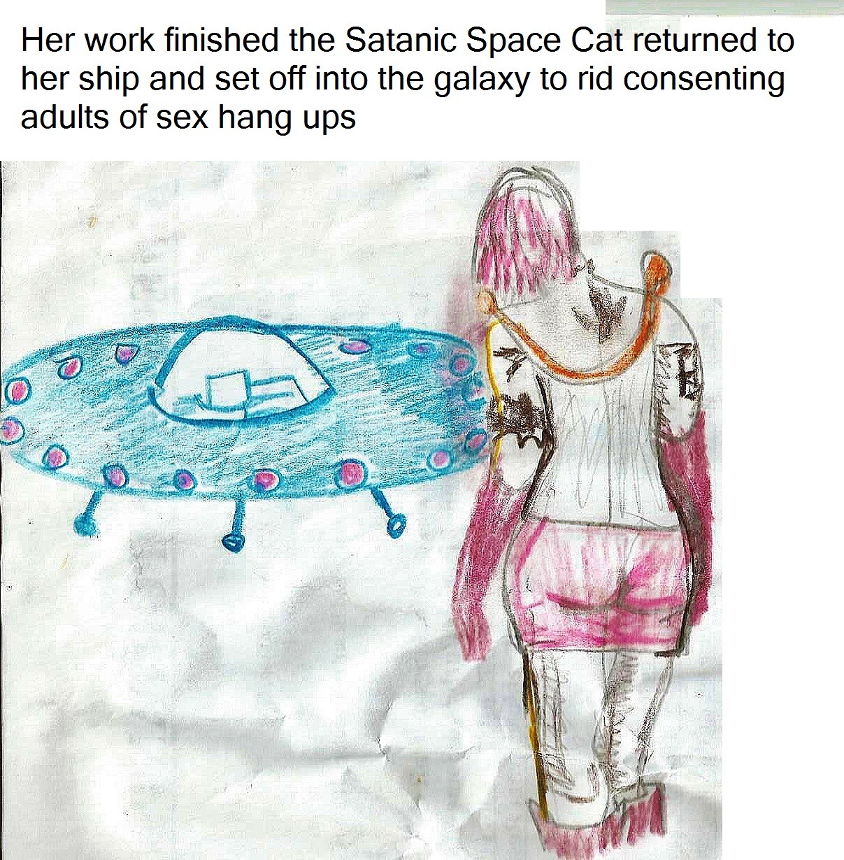 righteousraving:  satanicspacecat:  ryanlowrie:  Satanic Space Cat.  episode 1.  Let’s