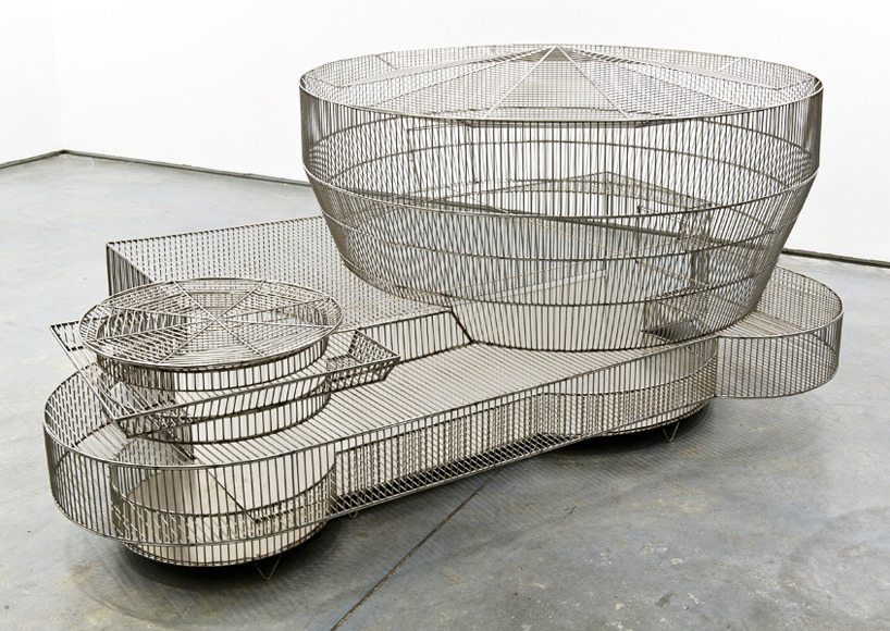 nyctaeus:  Museum Bird Cages by Marlon de Azambuja 1. Tate Modern, London 2. Guggenheim,