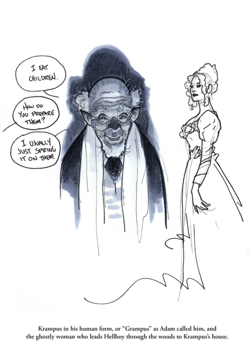 &hellip;Sketchbook Part 2 - From Hellboy Krampusnacht - Story by Mike Mignola &amp; Art by Adam Hugh