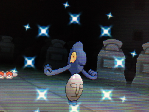 shinyhunterj:Shiny Yamask! He Hatched for me after 1204 eggs. I tried for this shiny back in gen 5 b