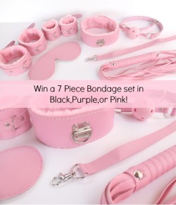 kittensplaypenshop:  Enter for a chance to win an entire bondage