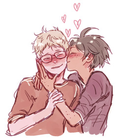 yankasmiles:  i’m always drawing tsuk kissing