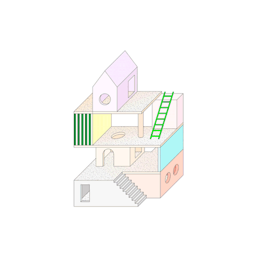 ◯ Geometric / Cat / Houses ⟰@vengodelvalle░░░.
