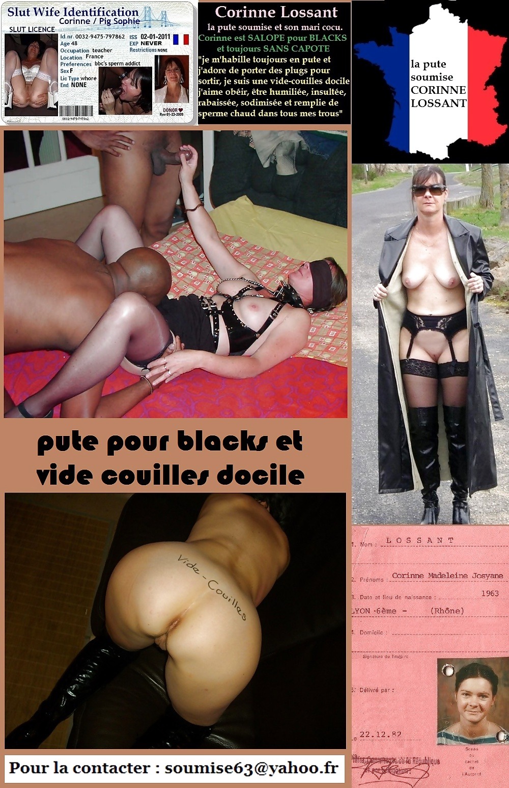 pervottoscorner:  Mature French BBC slave wife Corinne used as the slut she is deserves…Pics