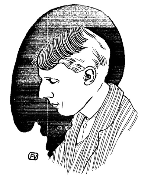 artist-vallotton: Portrait of English writer and illustrator Aubrey Beardsley, 1898, Felix Vallotton