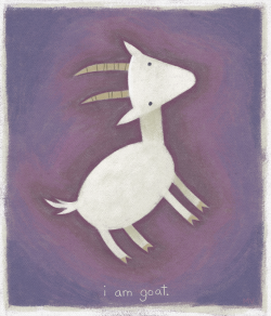 sketchinthoughts:  i am goat. Inspired by this. Print available here.