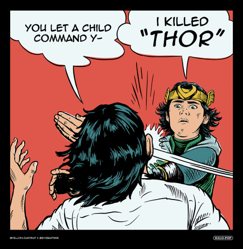  I immediately remembered the Batman Slap meme after the Kid Loki delivered that line, and invite @b