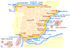 Map of the Spanish coasts names
Related: French coasts names