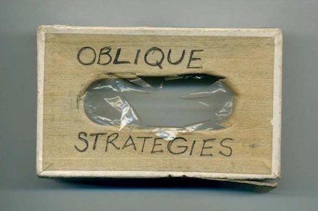 theviolentgarden:  Oblique Strategies by Brian Eno & Peter Schmidt original handwritten cards 