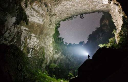 across-the-music: sixpenceee: At more than 200m high, 150m wide and 5km long, the Hang Son Doong cav