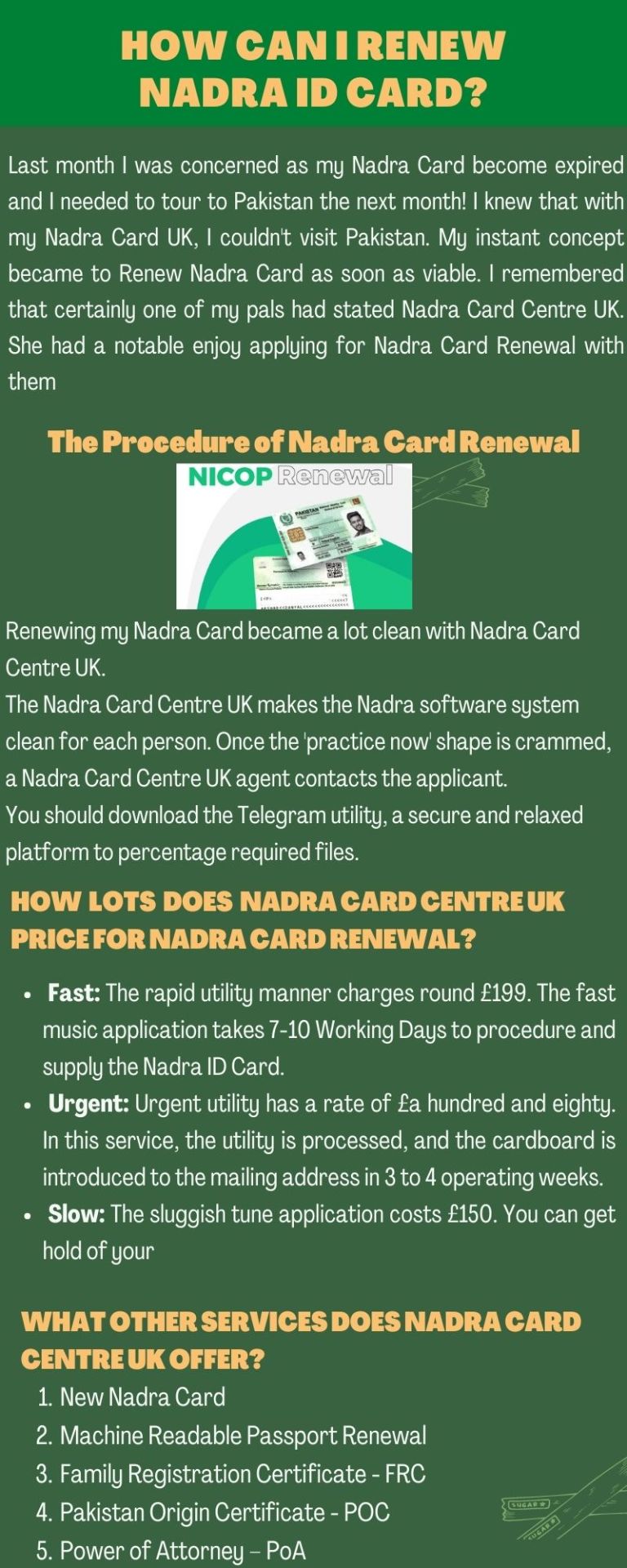 Nadra Urgent Id Card Fee