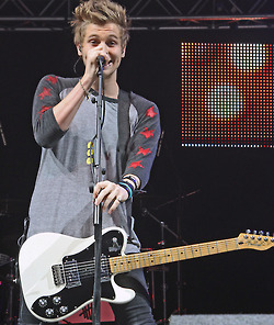 Luke on stage at Key 103 Summer Live - July 17th 2014 - Manchester, UK