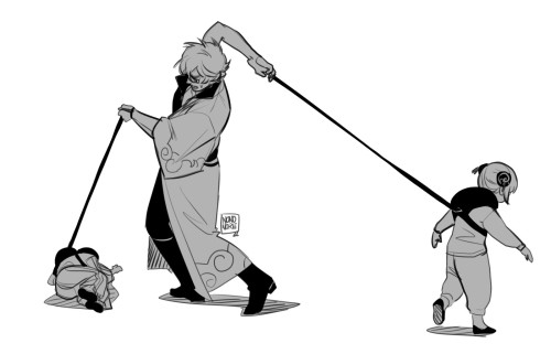 I'm Watching Gintama.(last One Is Based On Kate Beaton's Famous Les Miserables Strip: Http://www.harkavagrant.com/index.php?id=288)