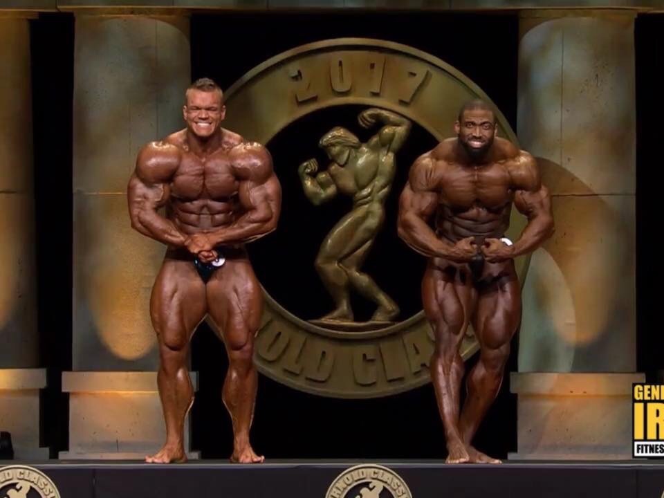 Dallas McCarver and Cedric McMillian - Prejudging for the Arnold 2017 Open.