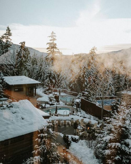 upknorth:  Nordic refuge.                        #getoutdoors #upknorth Scandinave Spa in Whistler, BC. Winter oasis shot by @hennygraphy  (at Scandinave Spa Whistler)  Gorgeous