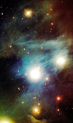 Galactic-Centre:  This Colour-Composite Image Was Obtained By Fors1 On Antu. It Displays