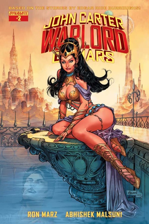 comicbookwomen:  John Carter: Warlord of Mars #2 covers by Ed Benes, Abhishek Malsuni, Jae Lee