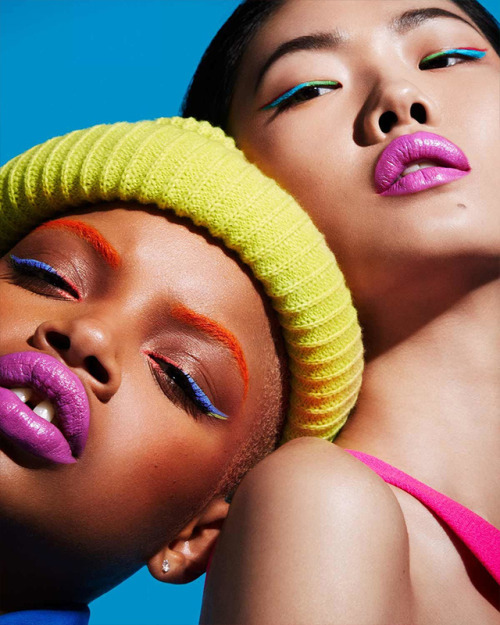 pocmodels: Angok Mayen , Sijia Kang & Slick Woods by Marcus Ohlsson for Fenty Beauty SS 19