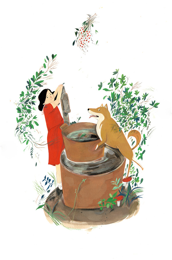 darksilenceinsuburbia:  Jon Lau 2015 Calendar Series Mei Mei   Po 10 out of 12* nature-themed