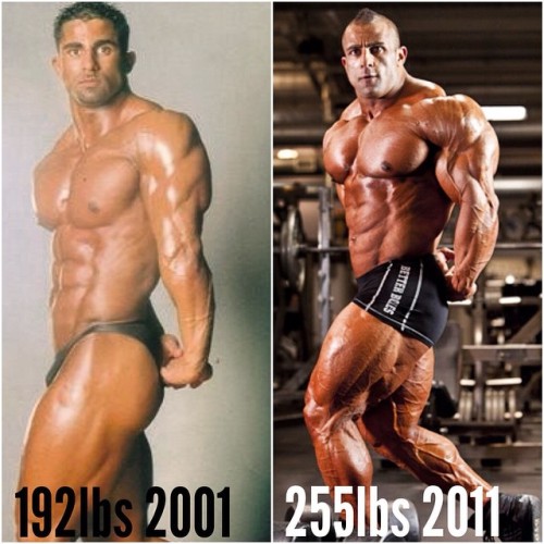 drwannabe:Fouad Abiad’s 10-year 63-pound transformation  [more transformations]   Damn that is a great transformation, from man to beast.