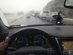 Driving down to DC in this crazy ass snowstorm