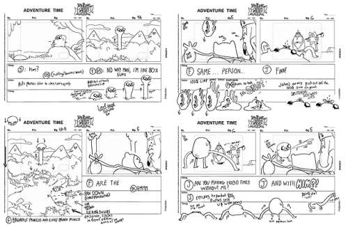 Ive had this sitting around for long enough so!  Here’s the storyboard test I did for adventure time