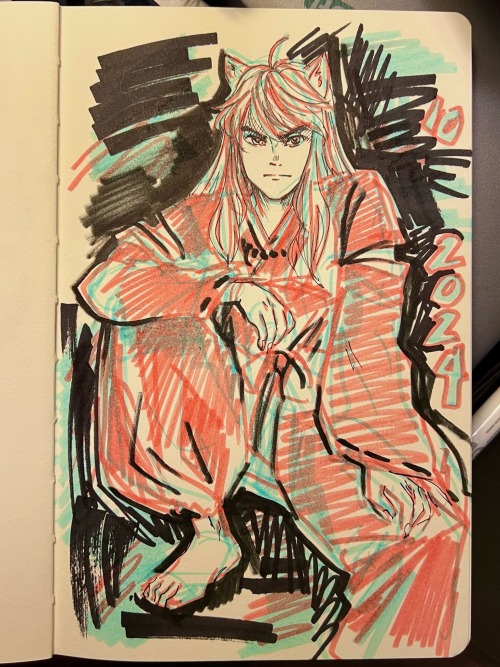 Welp Found This Inuyasha Inktober Prompt List, And While Im 8 Years Late To That Party (and A Day Late