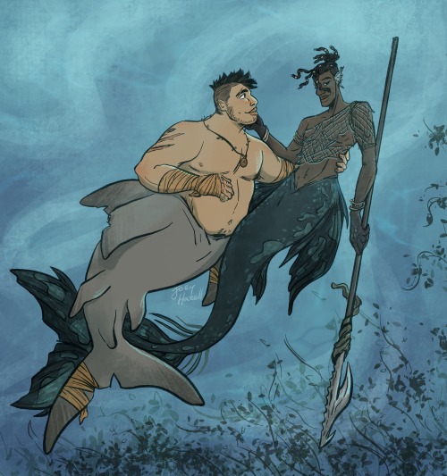  You know I had to draw my henchboys for MerMay ‍♀️‍♂️ insta | twitter | kofi 